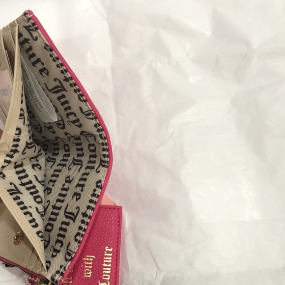 Juicy Couture pink flash breaking the rules bifold wallet with pullout card case - Picture 7 of 14